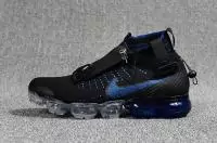 nike air vapormax flyknit moc 2 zipper black blue